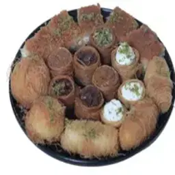 صحن كنافة مشكل